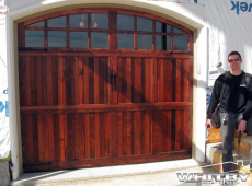 021-Coach-House-Cedar-Door-Custom-Door-With-Custom-Arch-and-Stain